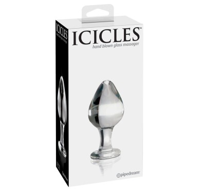 Icicles - Ekskluzywny Szklany Korek Idealny Do Masażu